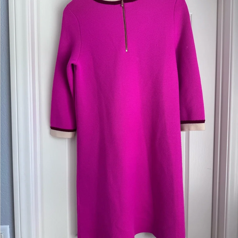 Kate Spade Knit shift dress pink & burgundy